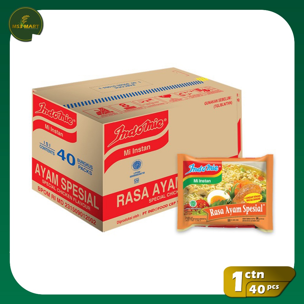 

Indomie Kuah Ayam Spesial 68 Gram 1 Karton 40 Pcs | MS3 Mart
