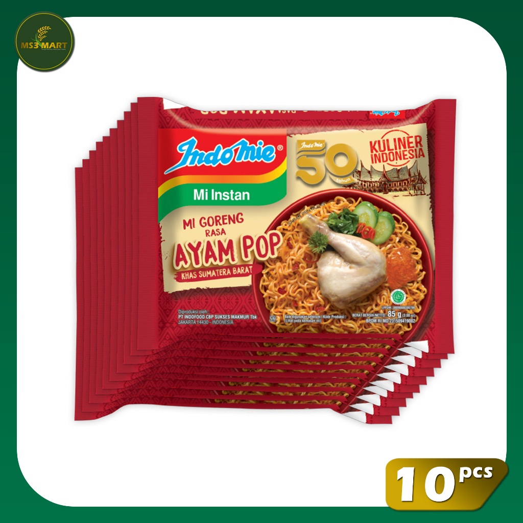 

Indomie Goreng Ayam Pop 10 PCS 85 Gram | MS3 Mart