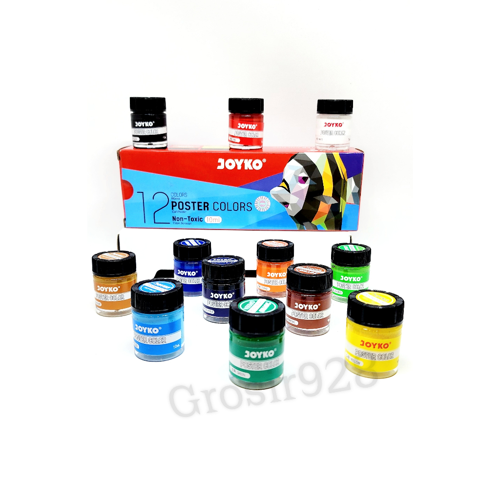 

MilL Poster Colors / Cat Poster Joyko 12 Warna