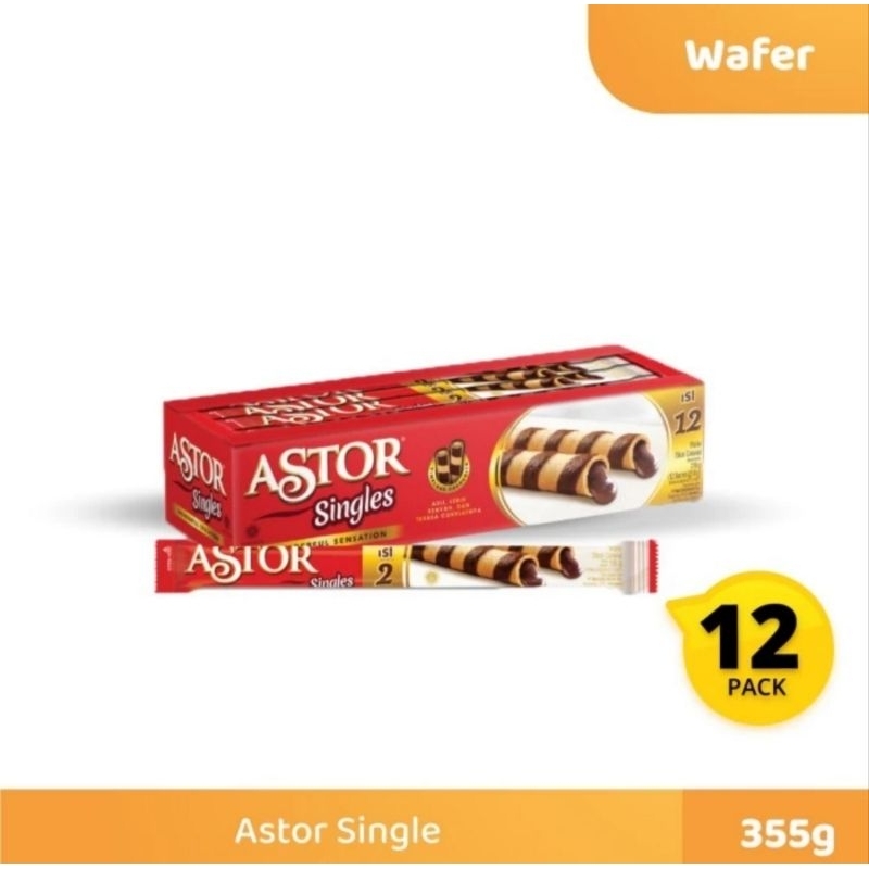 

astor singkes box isi 12 / astor singles / astor coklat