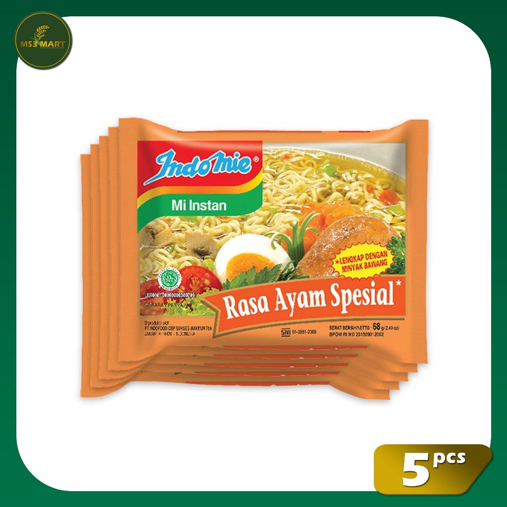 

Indomie Kuah Ayam Spesial 5 Pcs 68 Gram | MS3 Mart