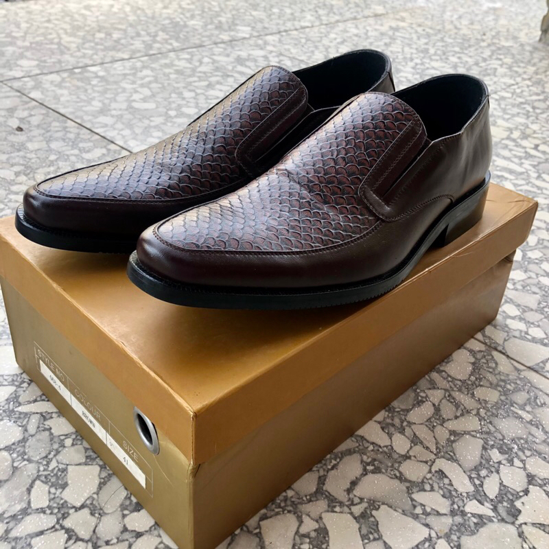 MURDOCH EXECLUSIVE 3309 GENUINE LEATHER SEPATU KULIT FORMAL PRIA UK 38 ORIGINAL 100%