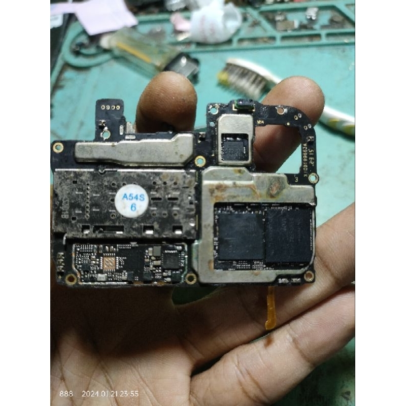 mesin oppo a16 matot short ic power