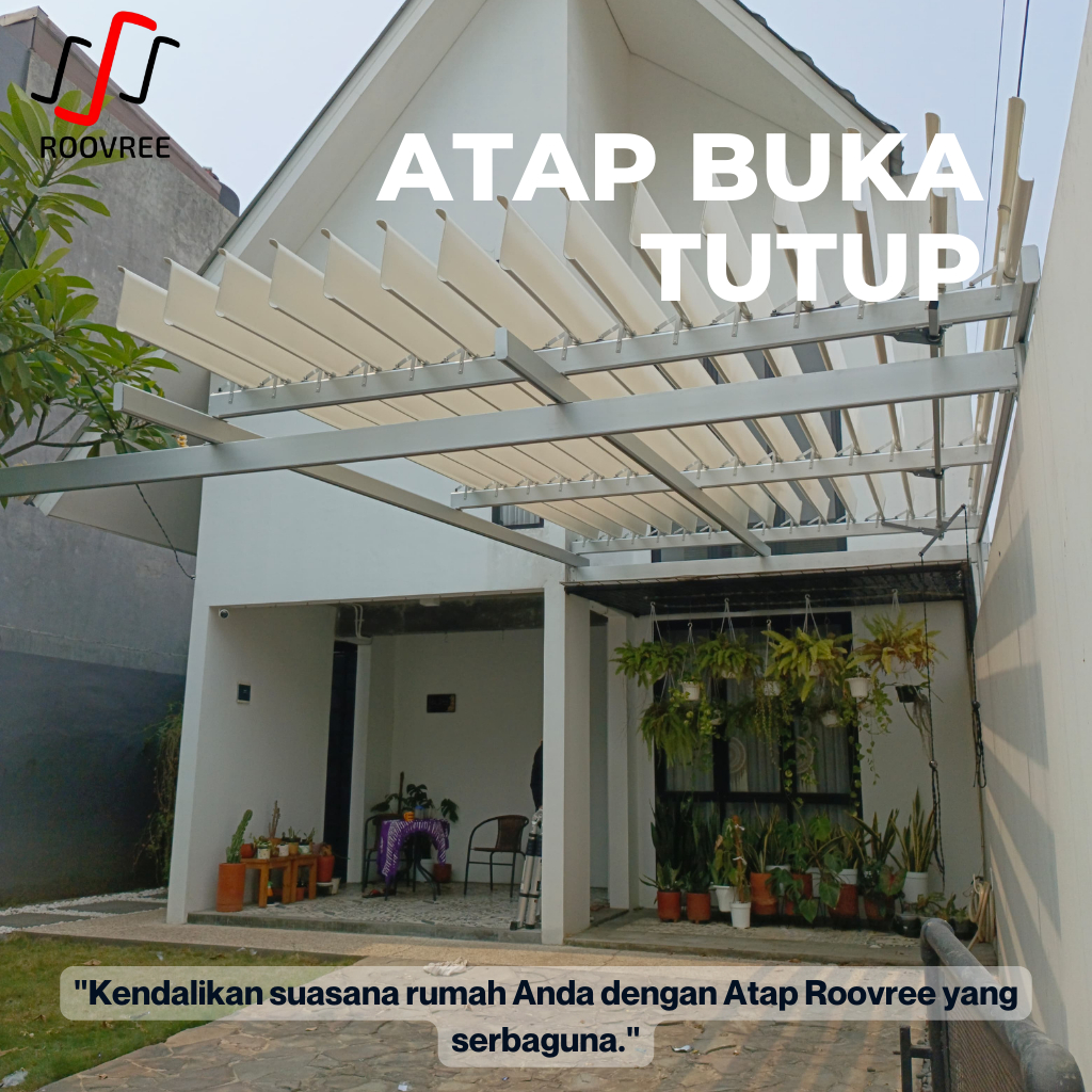ROOVREE KANOPI ATAP BUKA TUTUP OTOMATIS