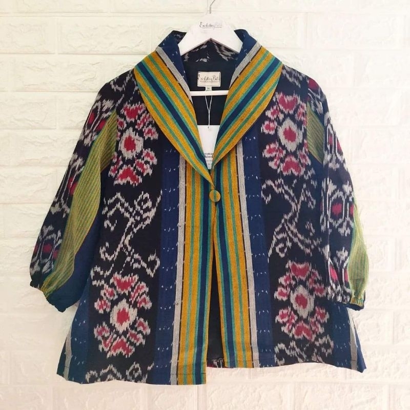Blazer tenun wanita blazer batik atasan wanita fashion wanita baju tenun Jepara