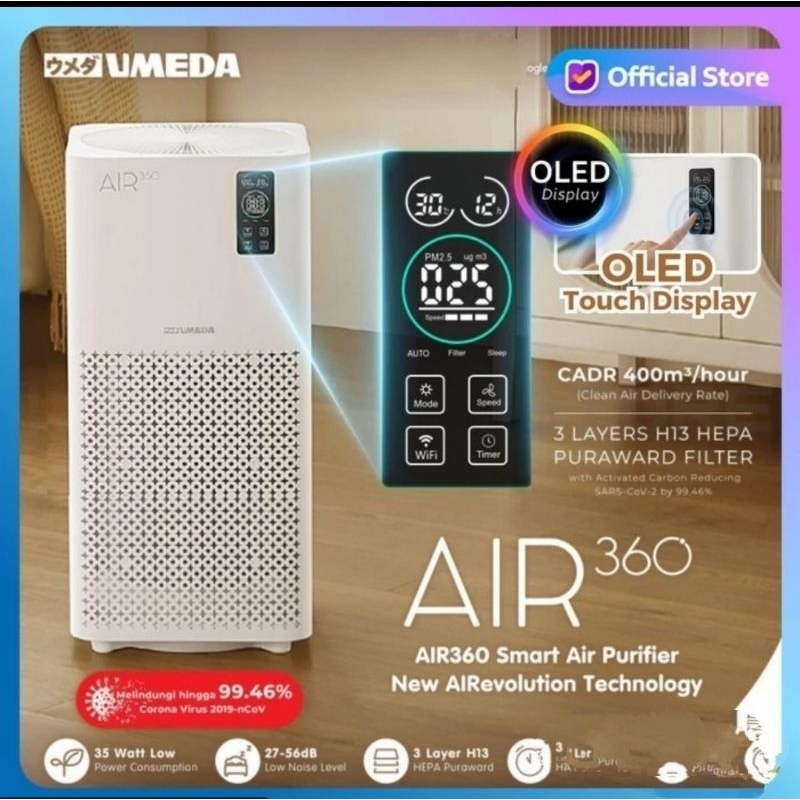 Smart Umeda air purifier 360 preloved