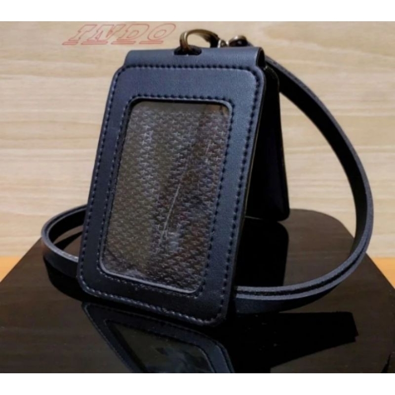 

HOLDER KALUNG ID CARD LOGO HITAM MODEL LIPAT BEST QUALITY PREMIUM