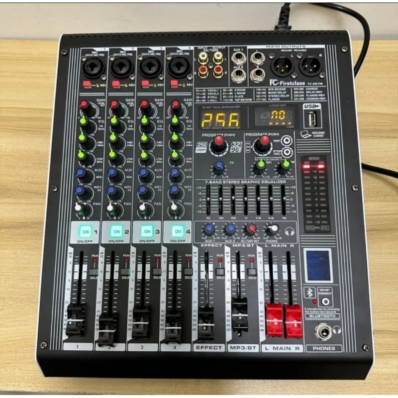 Power Mixer Firstclass 4 channel FC 409 bluetooth original garansi resmi