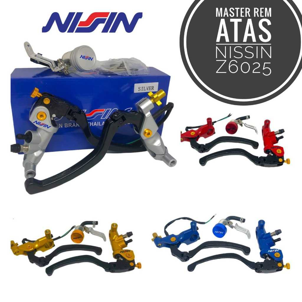 Master Rem Atas Nissin Z6025 merah Biru gold silver