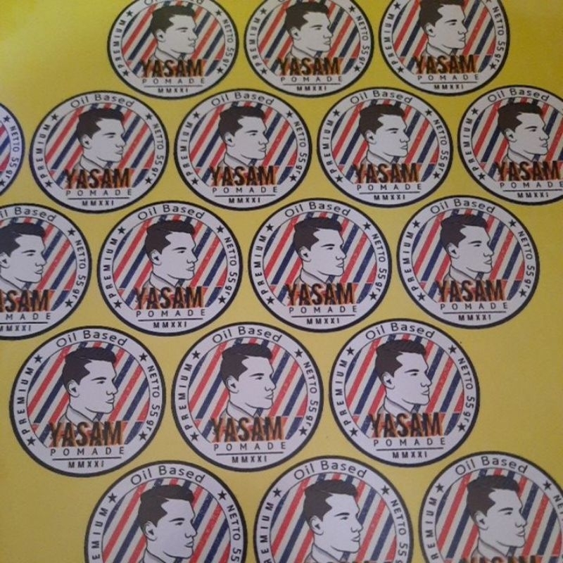 

Stiker Custem Pomade