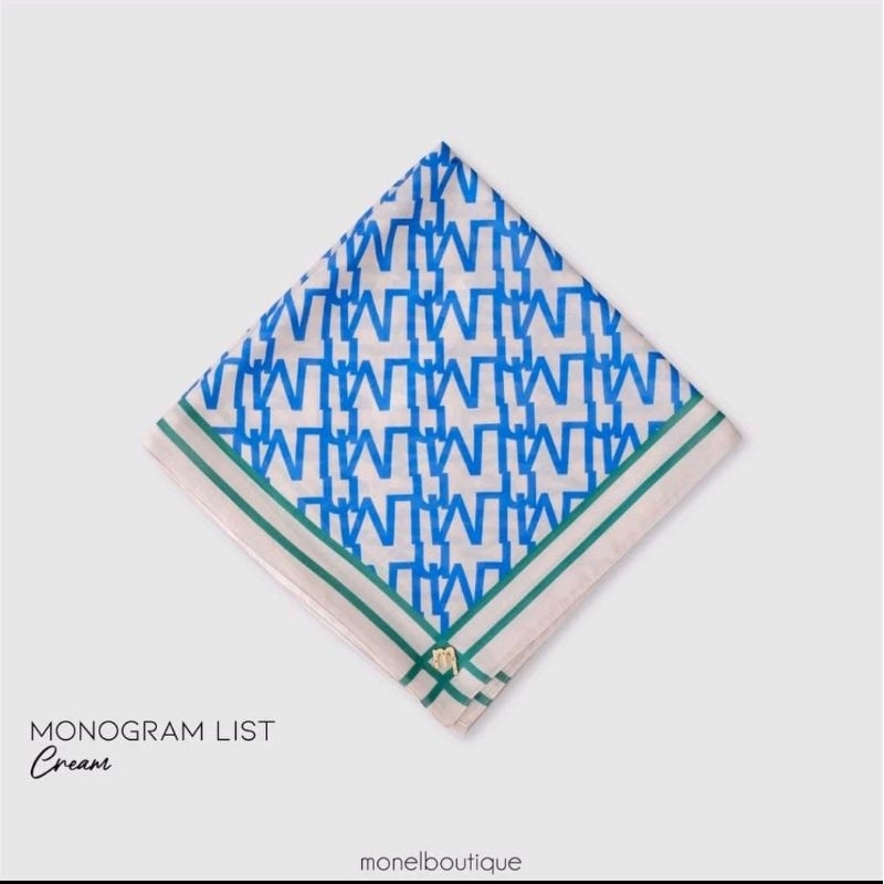 Hijab Segi Empat Printing Motif - Monogam List By MONEL