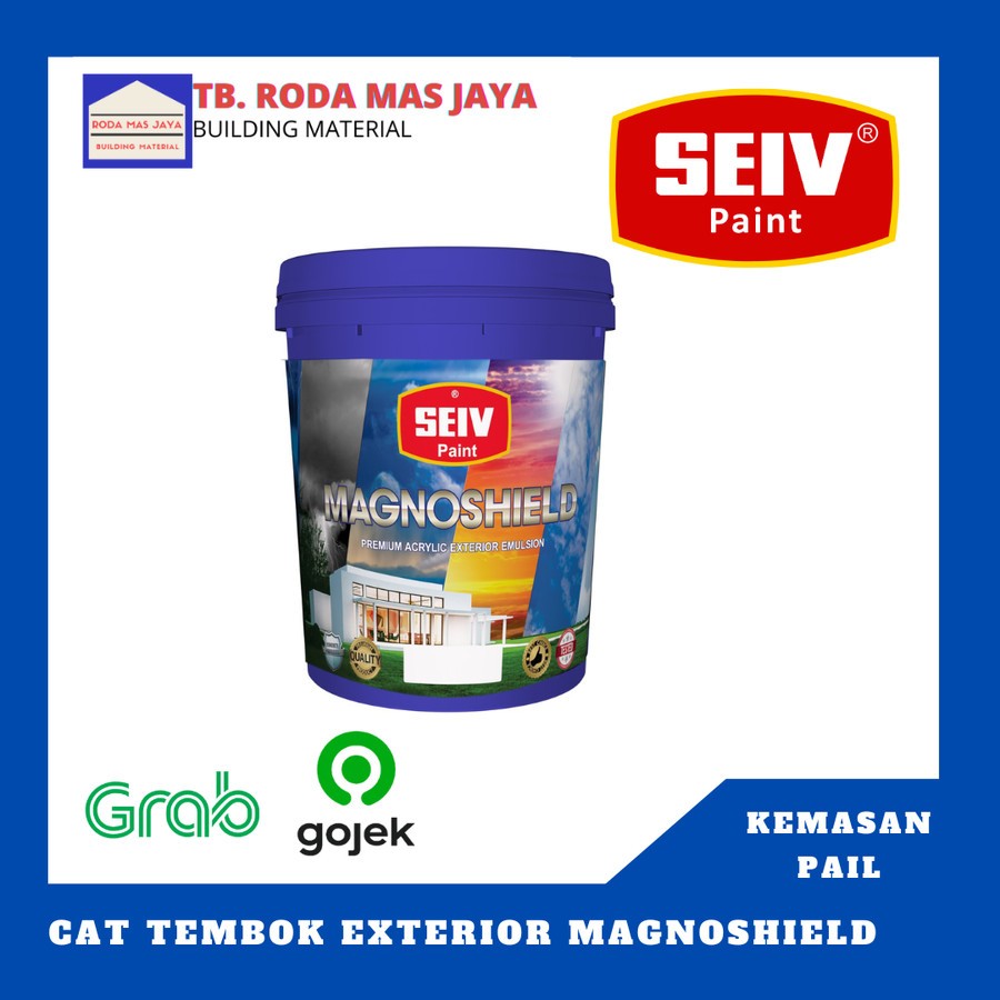 Cat Tembok / Cat Premium Eksterior / Seiv Magnoshield Eksterior Pail