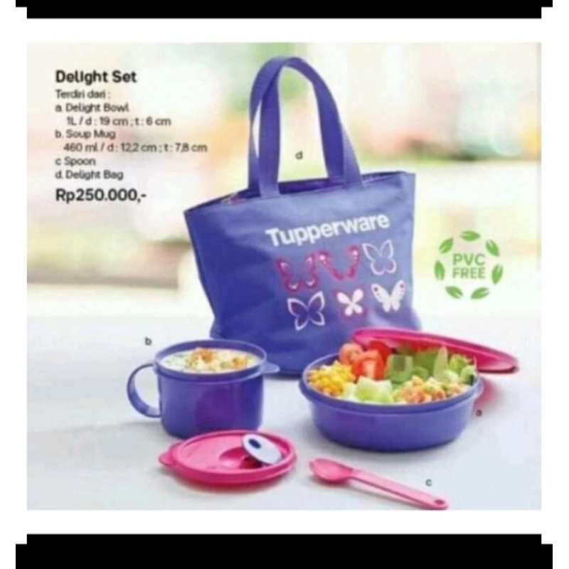 tupperware tempat bekal set / delight set tupperware