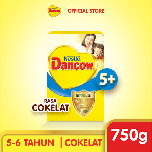 

DANCOW 5+ Imunutri Cokelat 750gr Susu Anak 5-12 Tahun Box Penyok