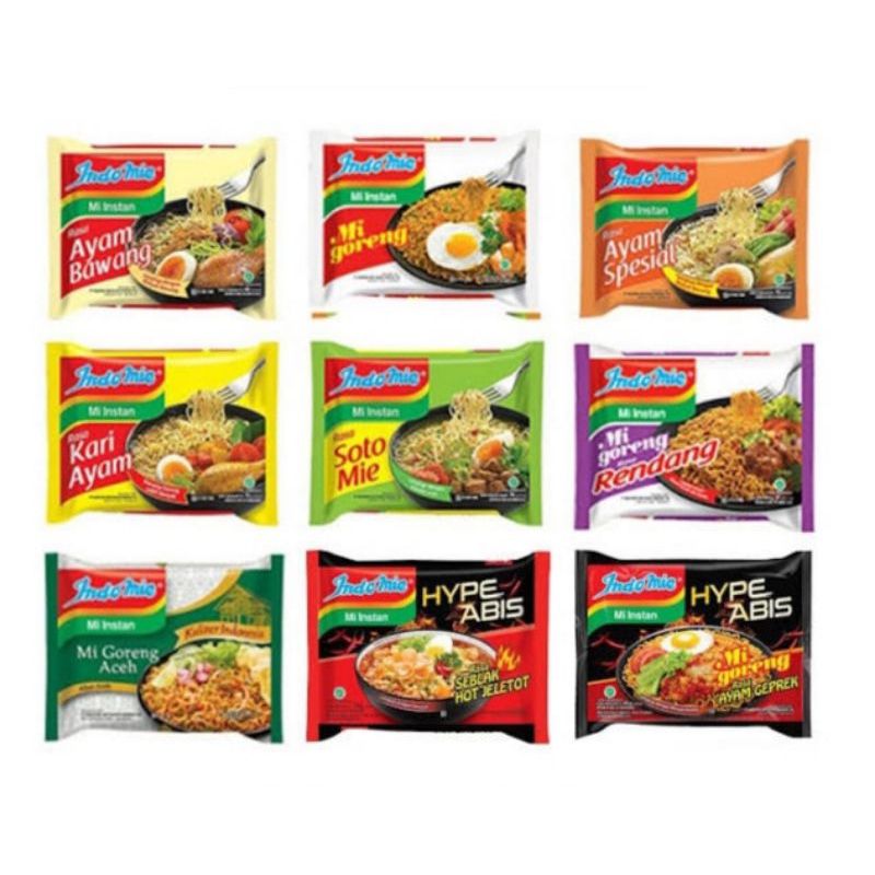 

Indomie ecer all varian|Indomie goreng dan Indomie kuah