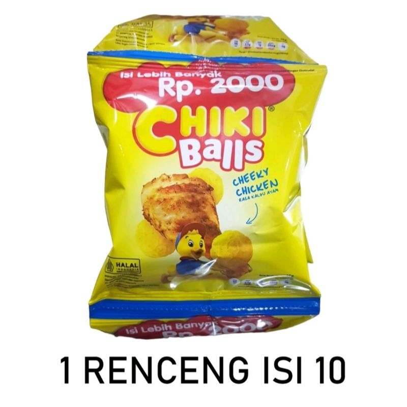 

Snack Chiki Balls Rasa Ayam 1 Renceng isi 10pcs 1 Renteng isi 10pcs