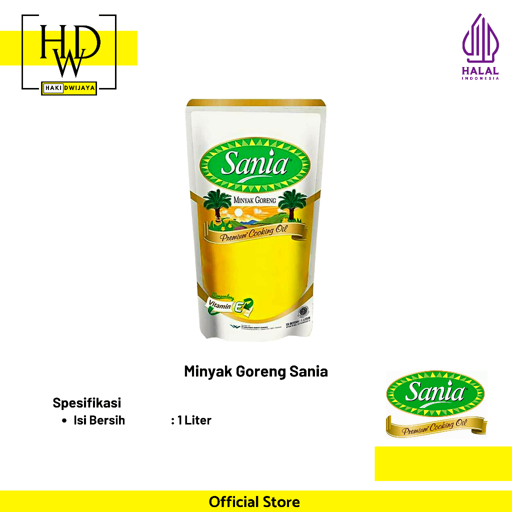 

[1 Liter] Sania Minyak Goreng Refill