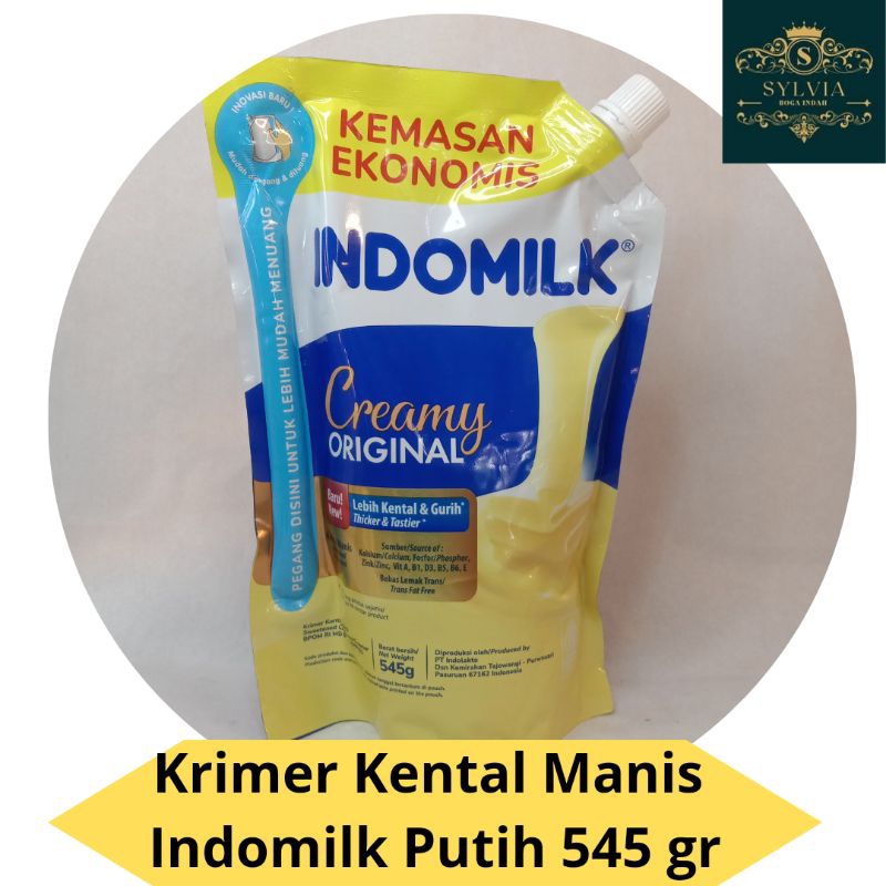 Indomilk Susu Kental Manis Krimer Kental Manis Pouch 545 gr