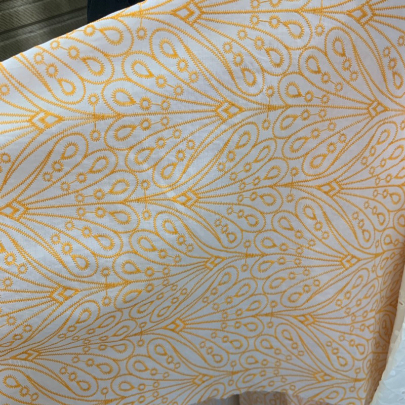 bahan kain katun bordir gradasi import harga meteran