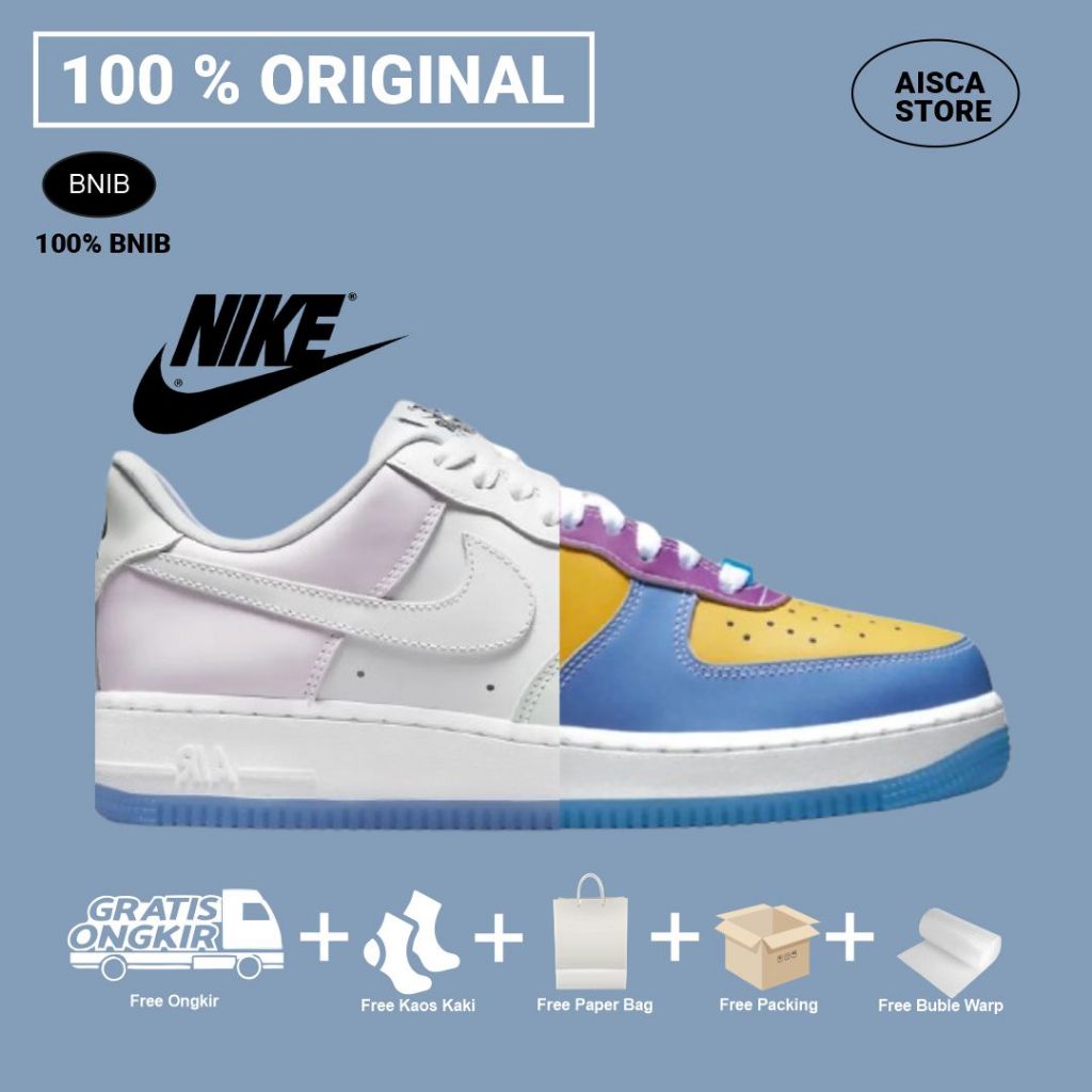 [1000% ORIGINAL/ASLI ]  Sepatu Nike Air Force 1 Low LX UV Reactive BNIB 100% Authentic Colour Changg