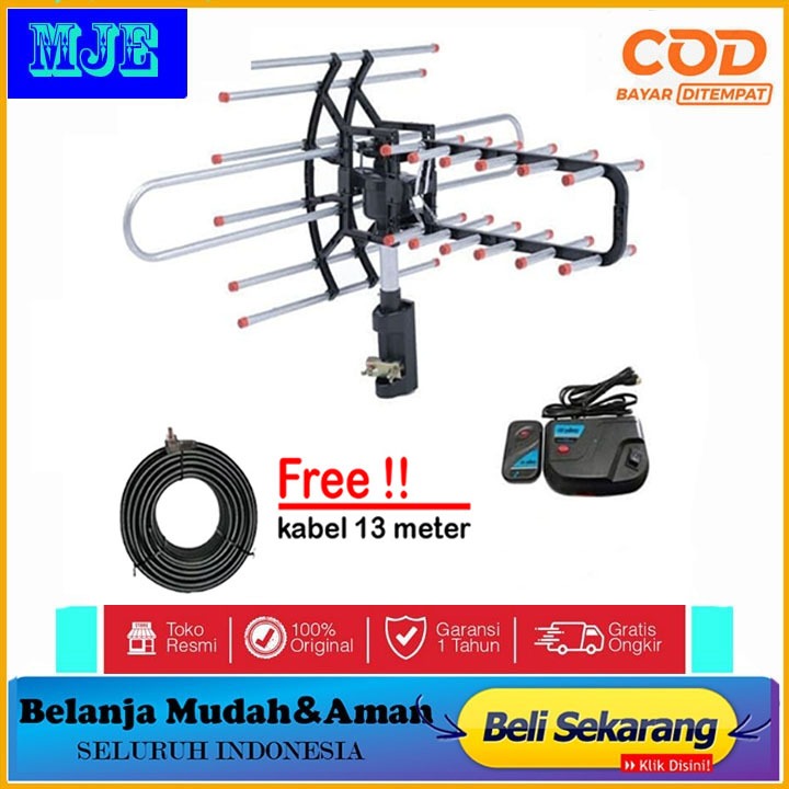 Boster Antena TV Remot Sanex indor outdor digital LED booster tv tabung terbaru