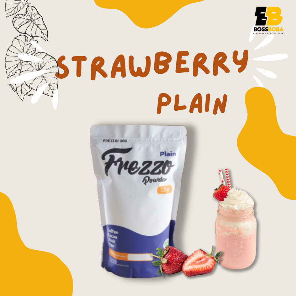 

Bubuk Minuman Rasa Strawberry Plain Frezzo Powder Lite 500Gr/Minuman Kekinian Murah/Bossboba