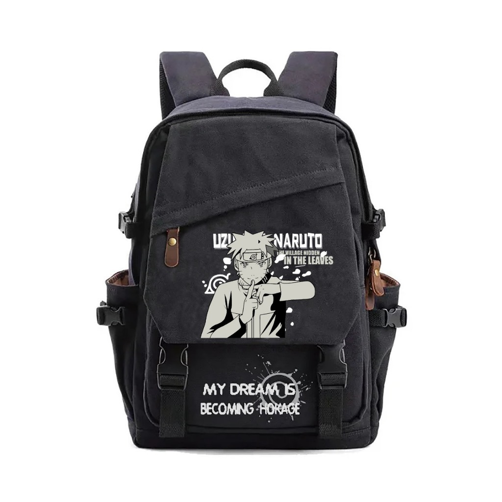 Tas Ransel Kanvas Anime naruto shipuden Kanvas Premium