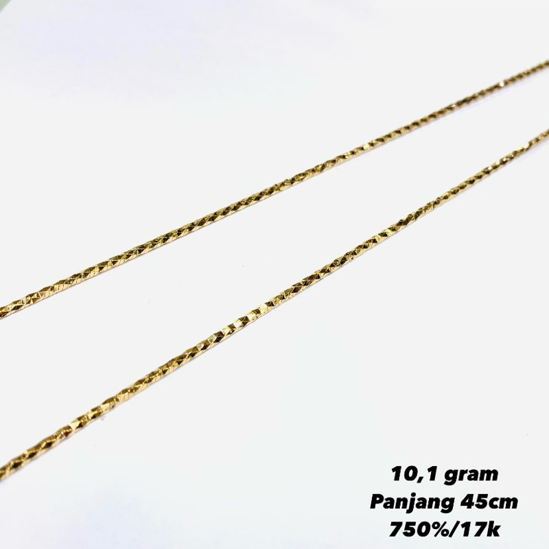 kalung rantai emas fashion 750%/17k