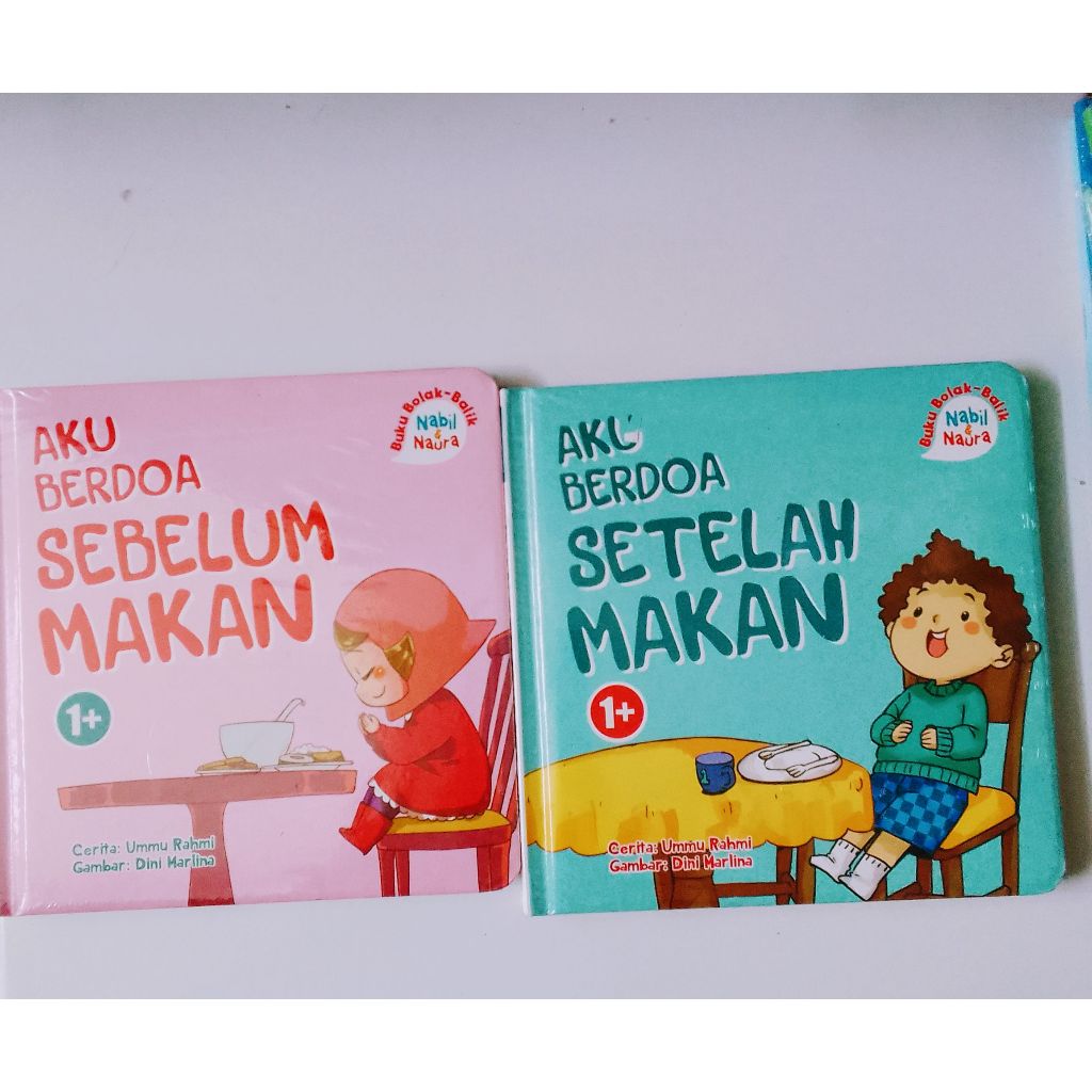 Boardbook bulak balik aku berdoa sebelum makan & aku berdoa sebelum makan