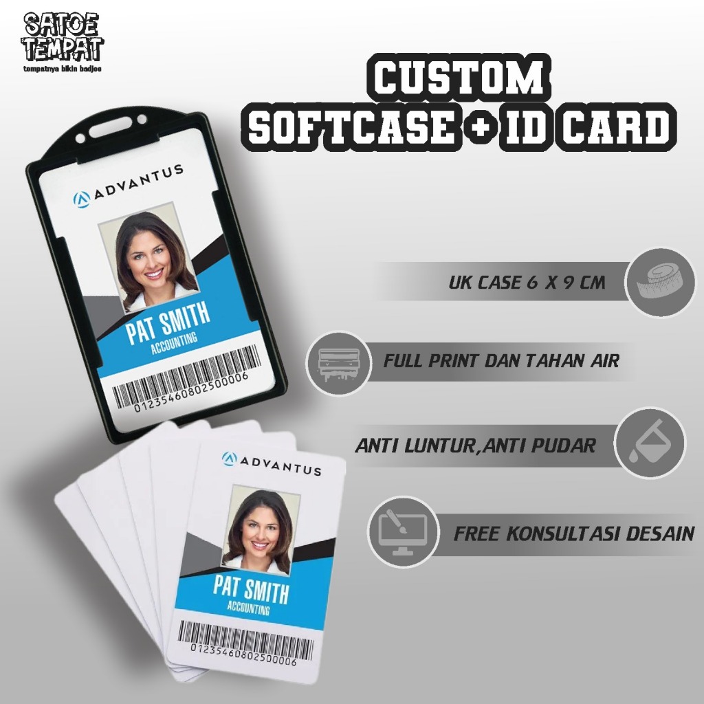 

Softcase Frame BENING TRANSPARANT/ Casing Tempat ID Card Holder Portrait+ ID CARD