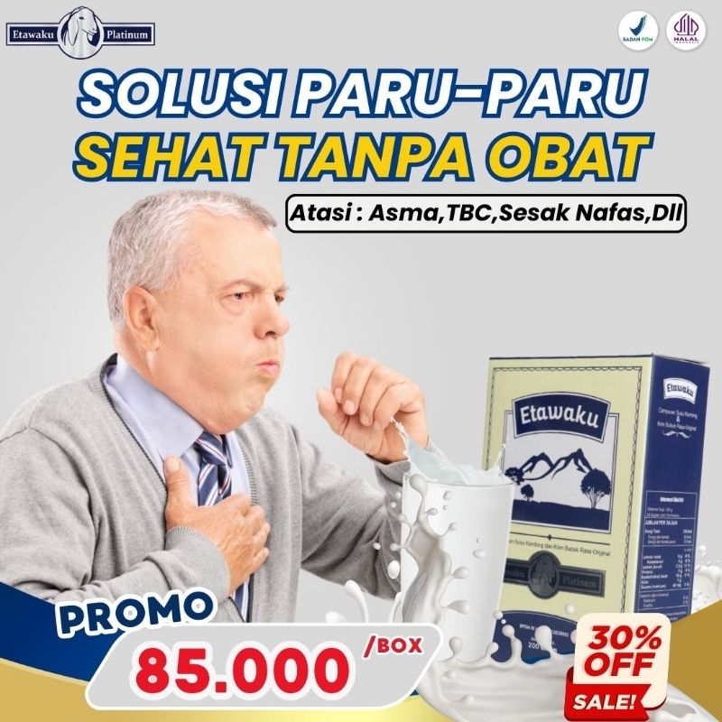 

SUSU KAMBING ETAWA BUBUK ETAWAKU PLATINUM ATASI NYERI DADA SESAK NAFAS BATUK PARU-PARU NYERI TULANG NYERI SENDI NYERI LUTUT ASAM URAT REUMATIK