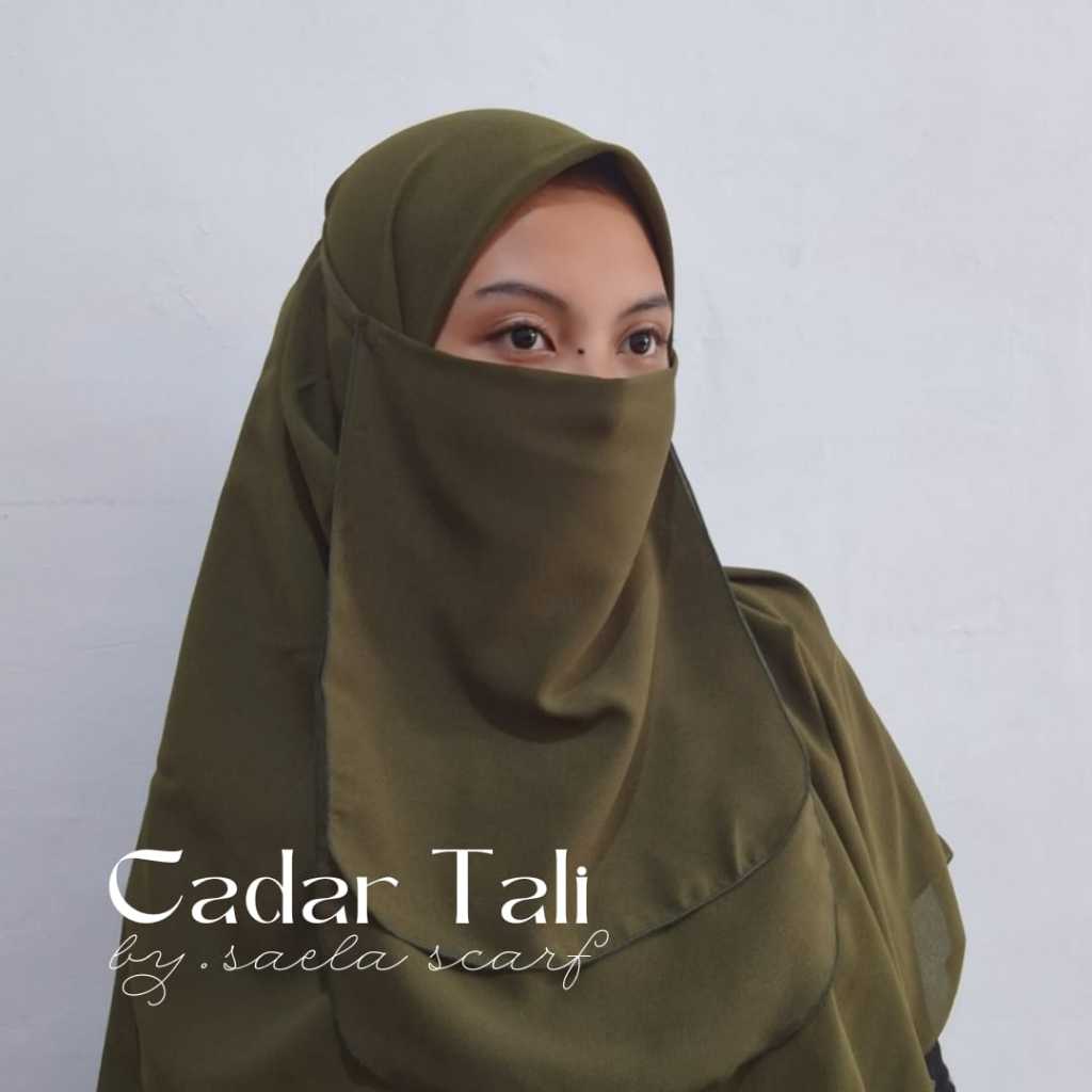 Cadar Niqob TALI Diamond 2 Layer by Saeela Scarf