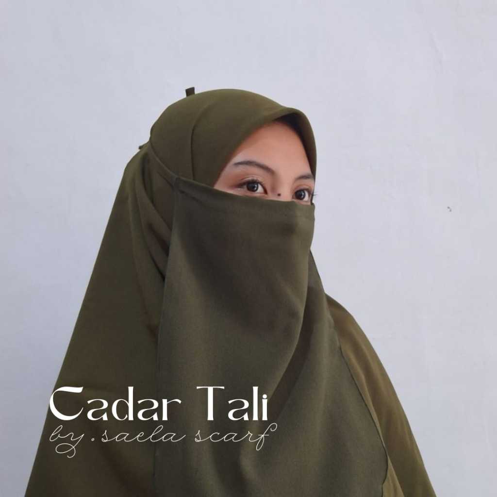Cadar Niqab TALI Wolfis 1 Layer by Saeela Scarf