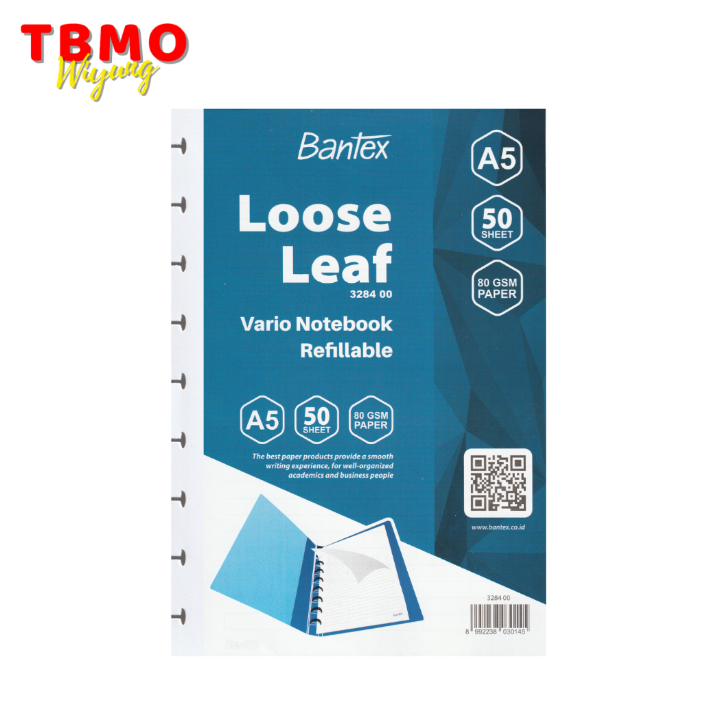 

TBMO Loose Leaf Vario Bantex A5 50 Lembar 3284 00