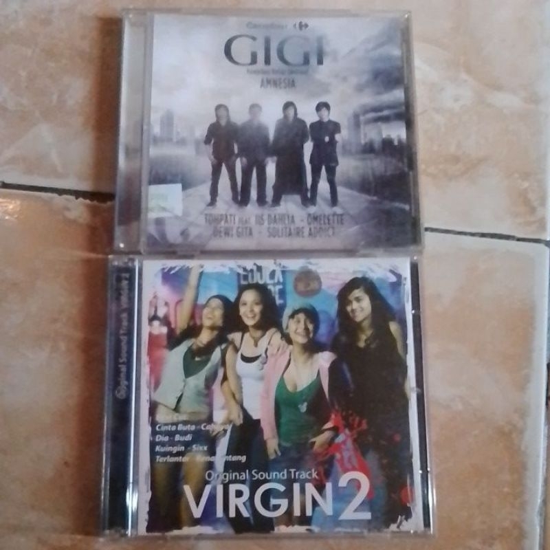 kaset Cd  original virgin 2& kaset Cd GIGI