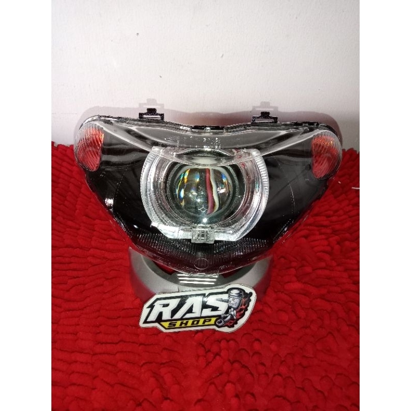 mio smile reflektor headlamp Mio smile custom smoke & custom semi BILED+Shroud BMW