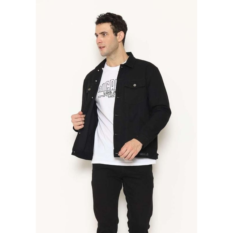 MJF174 JAKET LOIS ORIGINAL PRIA WARNA HITAM