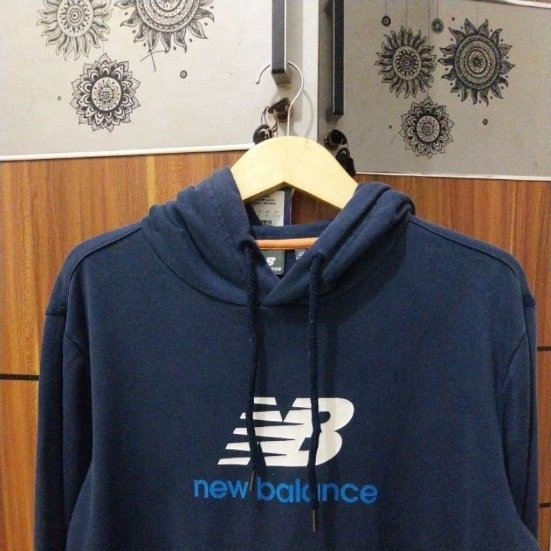 hoddie nb navy terang