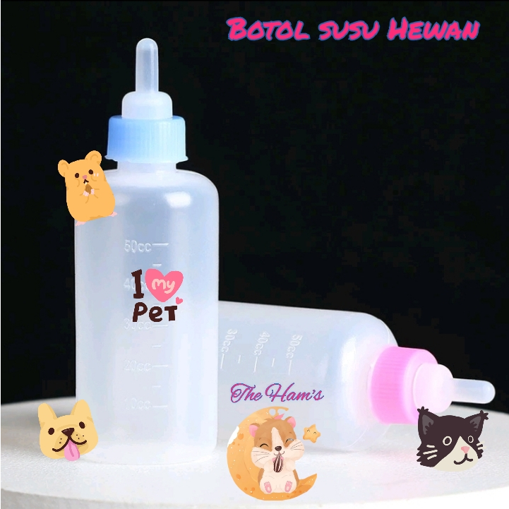(The Ham's) Botol Susu untuk Kucing Anjing Botol Dot Kucing Botol Susu Kucing Botol Susu Anjing Susu