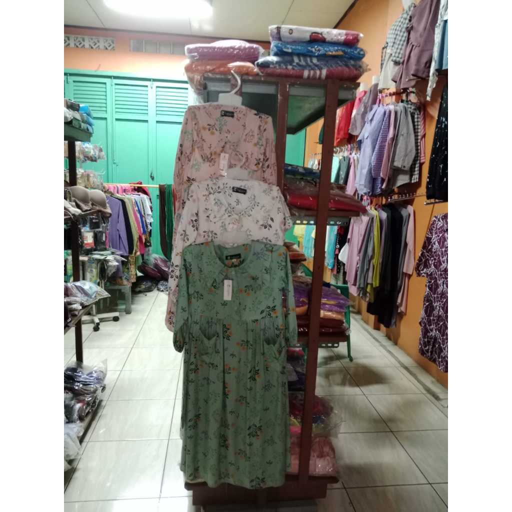 GAMIS ANAK TK MOTIF BUNGA BAHAN RAYON