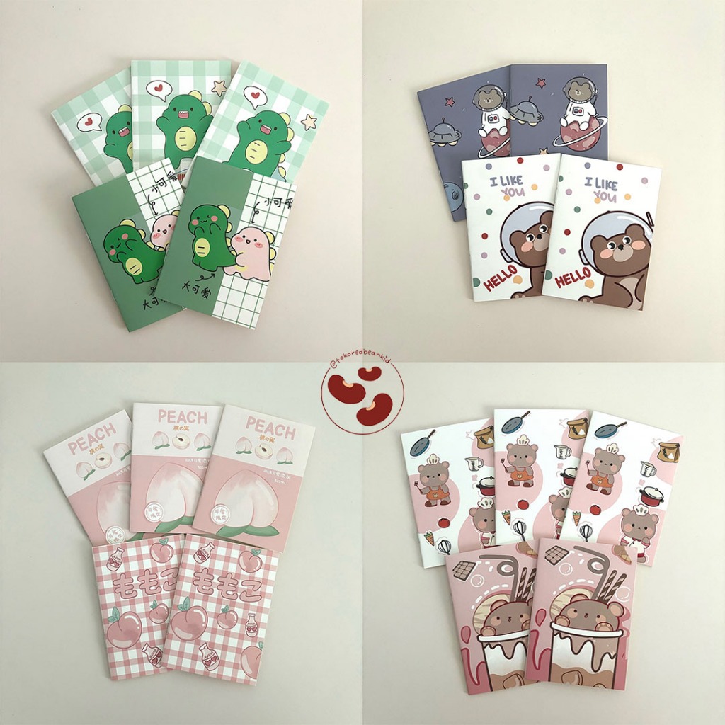 

Notebook Mini Lucu | Buku catatan mini lucu | Buku tulis mini karakter lucu | Notebook mini aesthetic