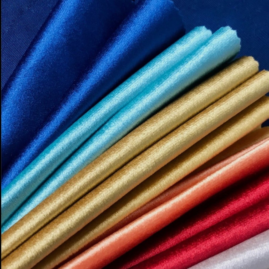 ARELLA Premium Velvet Yugos - Bahan Kain Beludru Bludru Velvet Tebal Halus Mengkilat Kilap Glossy Jo