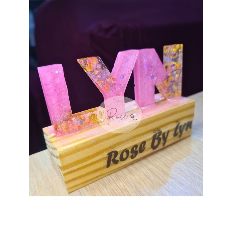 Alphabet Lamp | Lampu Tidur Hias | Lampu alphabet Custom | Inisial Nama Resin / Hadiah Ulang Tahun