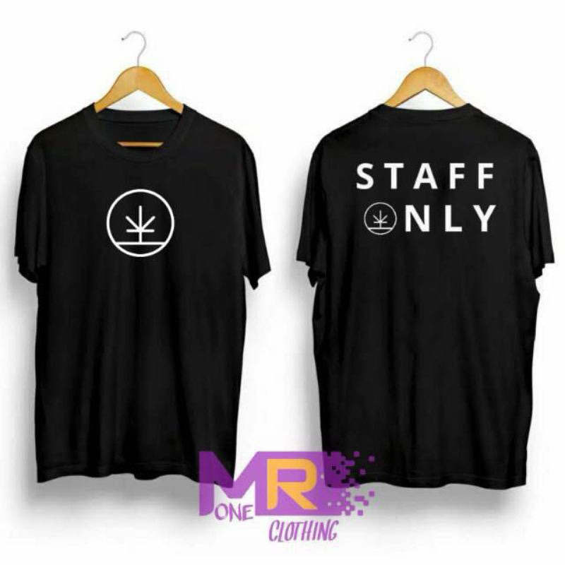 KAOS SHIRT STAFF ONLY / TERBARU DAN SIMPLE