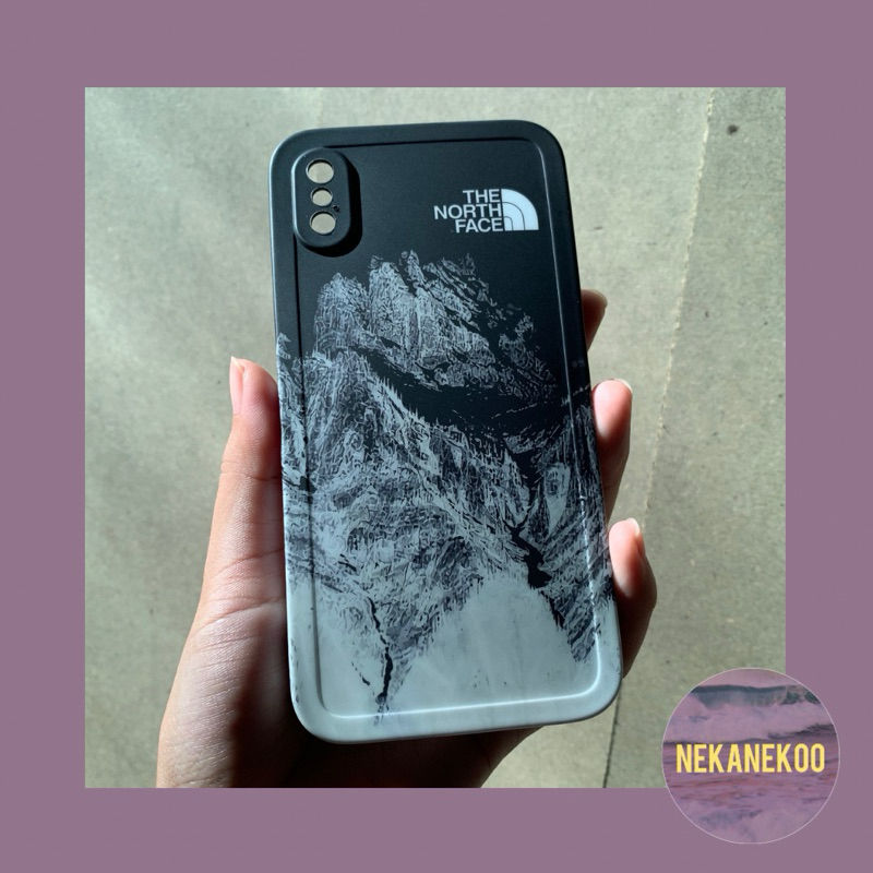 CASE CASING IP IPHONE X XS PREMIUM SOFT CASE NORTH THE FACE IMPORT KEKINIAN COWOK COWO LAKI