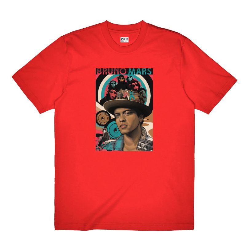 KAOS BRUNO MARS T-SHIRT DISTRO VINTAGE STREET BAJU KAOS DISTRO BRUNO MARS VINTAGE SUPER TEBAL 24S
