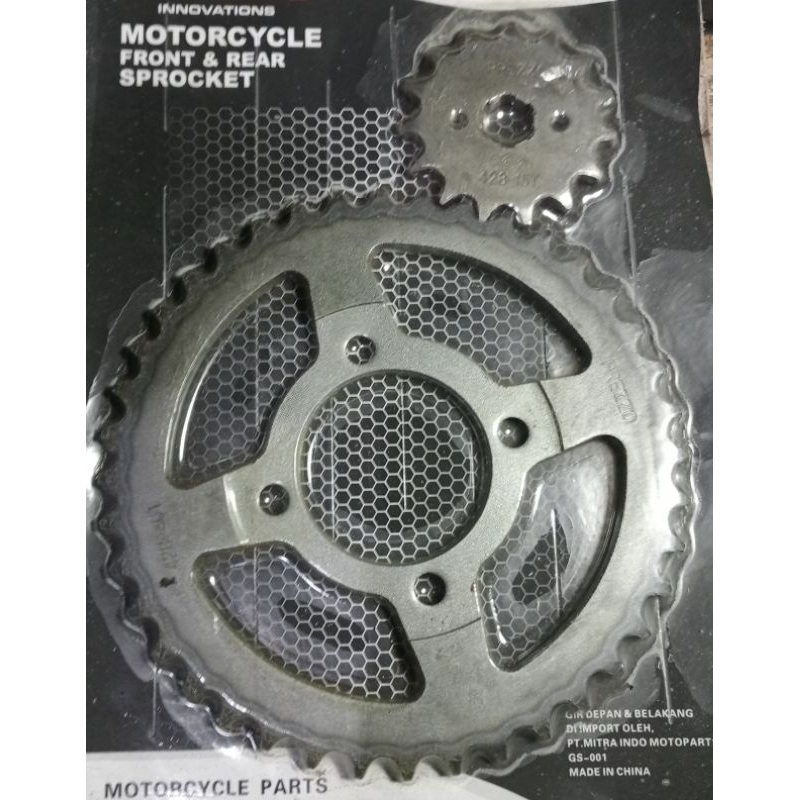 Gir depan+belakang Supra x