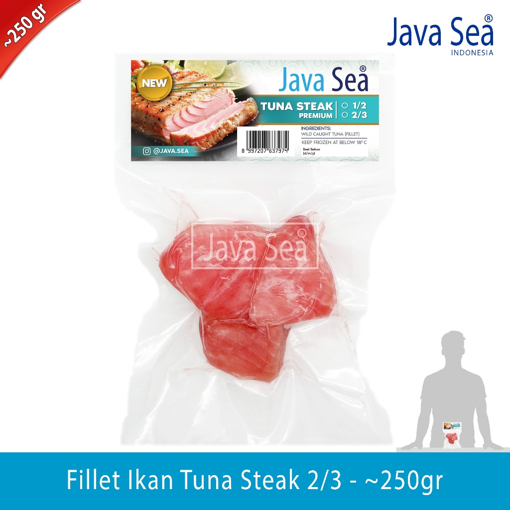 

Fillet Ikan Tuna Steak 2/3 pack 200-300gr Java Sea