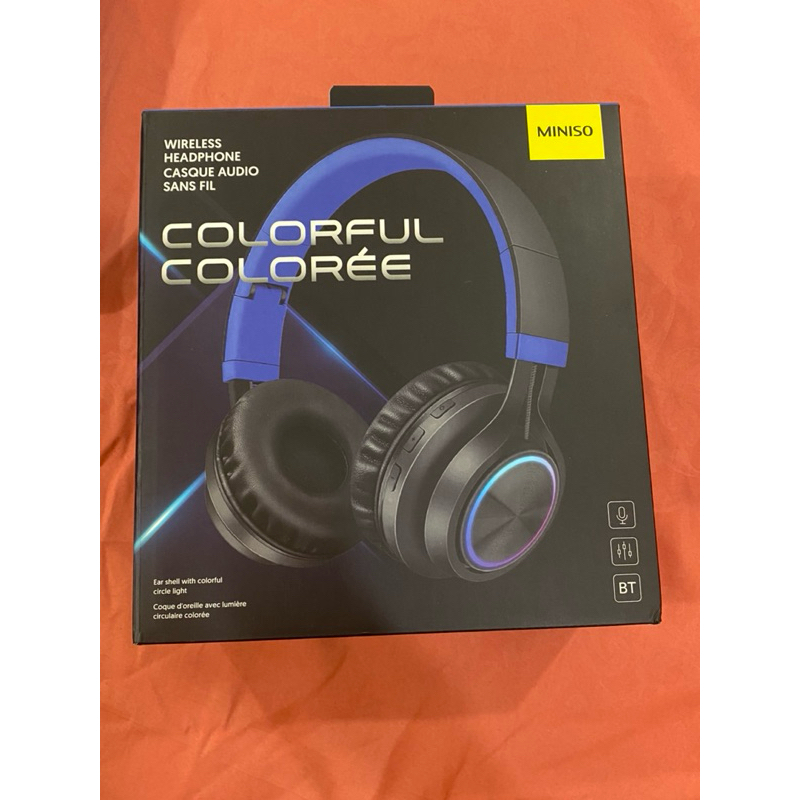 Original MINISO Colorful Colorée Bluetooth Gaming Headphone Wireless