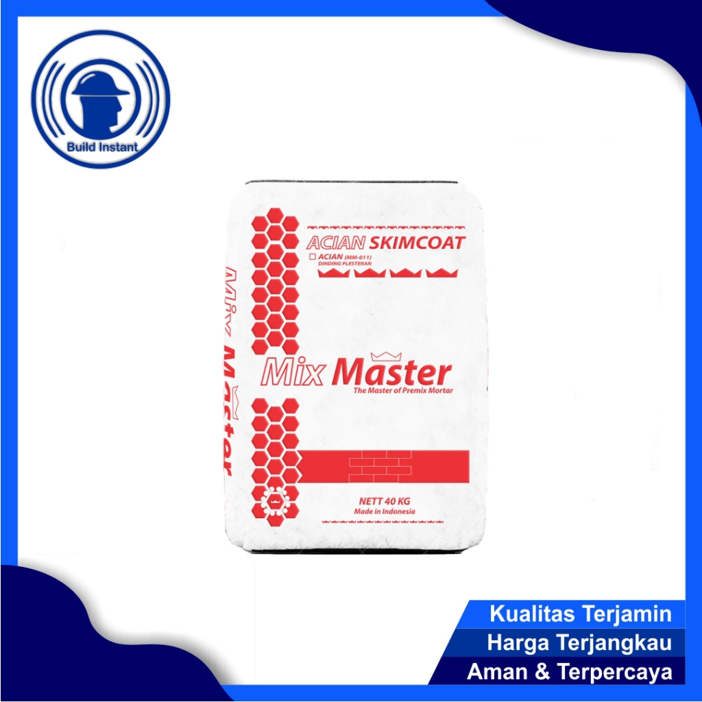 Semen Mortar Acian Bata Ringan Mixmaster 1 kilo repack